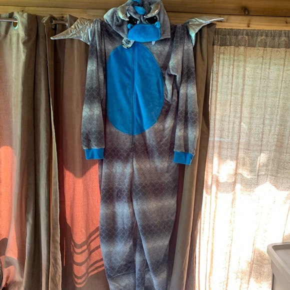 New 2 Costumes Dragon Onesies for Child and Adult Halloween Warm Matching Cozy - Picture 3 of 8
